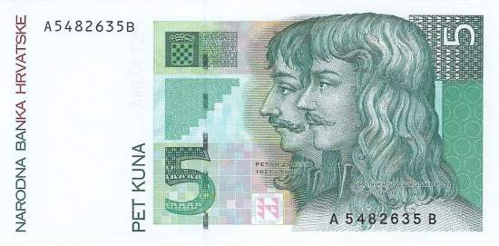 Kroatien p28 5 Kuna 1993